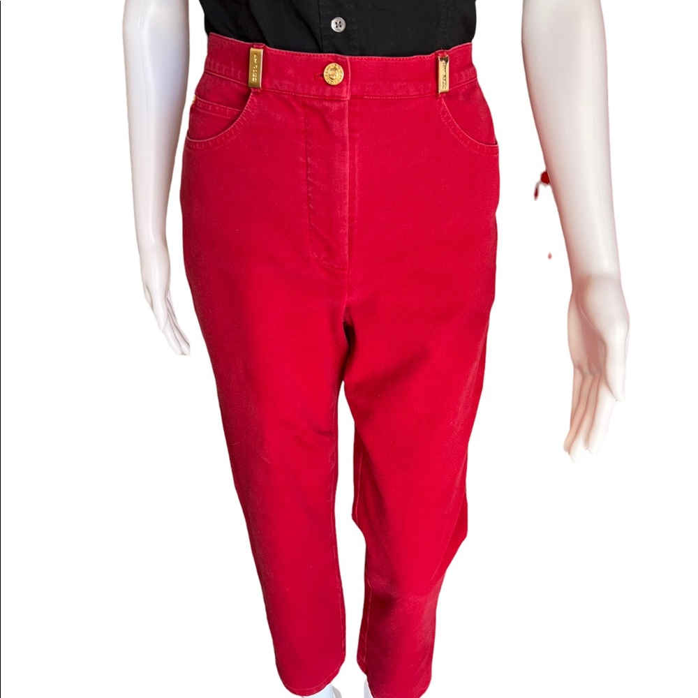 St John sport bundle jeans in rich raspberry and white sz 2 bundle both for 1 - Picture 1 of 11
